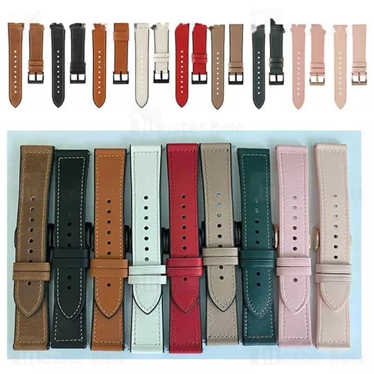بند چرمی ساعت هوشمند شیائومی Xiaomi Amazfit GTR 2 / GTR 47mm / GTR 2e Leather Strap — تصویر ۳