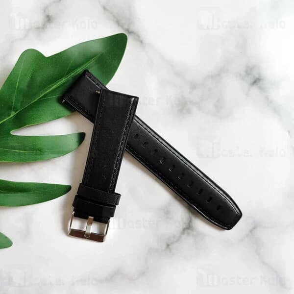 بند چرمی ساعت هوشمند شیائومی Xiaomi Haylou LS05 / RT LS05S Leather Strap — تصویر ۷