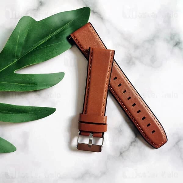 بند چرمی ساعت هوشمند شیائومی Xiaomi Haylou LS05 / RT LS05S Leather Strap — تصویر ۶