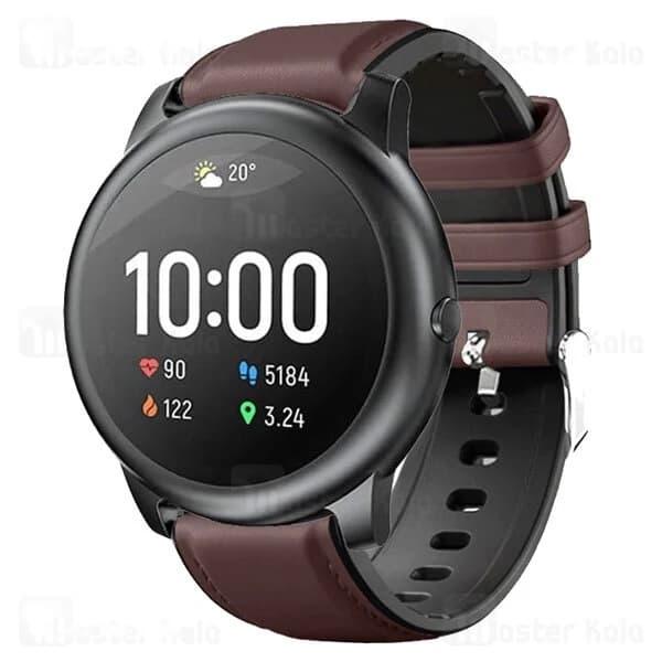 بند چرمی ساعت هوشمند شیائومی Xiaomi Haylou LS05 / RT LS05S Leather Strap — تصویر ۵