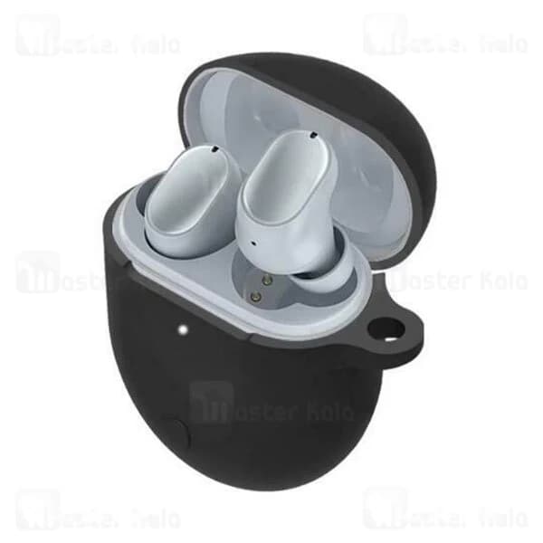 کاور محافظ سیلیکونی هندزفری شیائومی Xiaomi Redmi AirDots 3 Pro Silicone Case دارای قلاب آویز — تصویر ۴