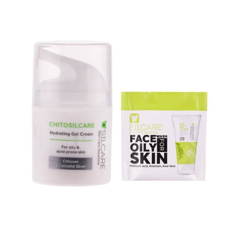 کرم ژل آبرسان چیتو سیلکر SILCARE مناسب پوست چرب ومستعد آکنه مدل Chitosilcare حجم 50 میل — تصویر ۳