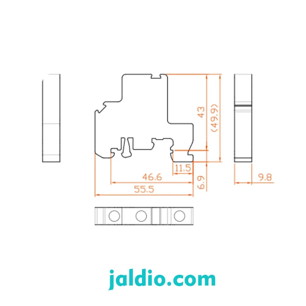 بست انتهایی رعد End Bracket EB/2 — تصویر ۲