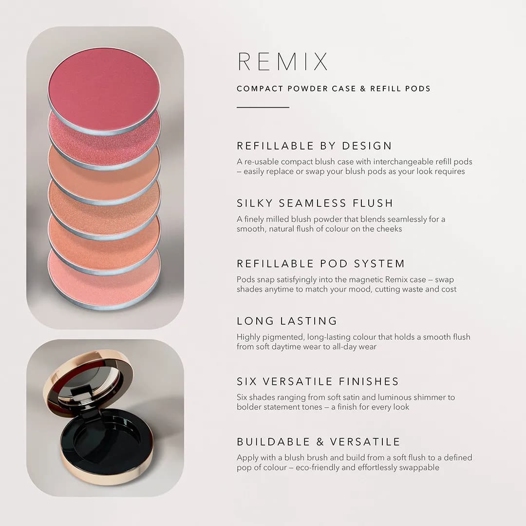 کیس رژگونه آهنربایی پیپا PIPPA OF LONDON Remix Blush — تصویر ۲