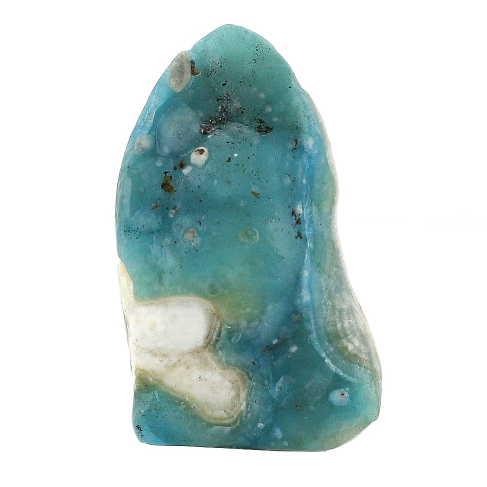 سنگ راف همی مورفیت – hemimorphite معدنی کمیاب نمونه کلکسیونی مناسب دکوری، سنگ درمانی و ساخت زیور کیفیت بینظیر وزن حدود 55 قیراط