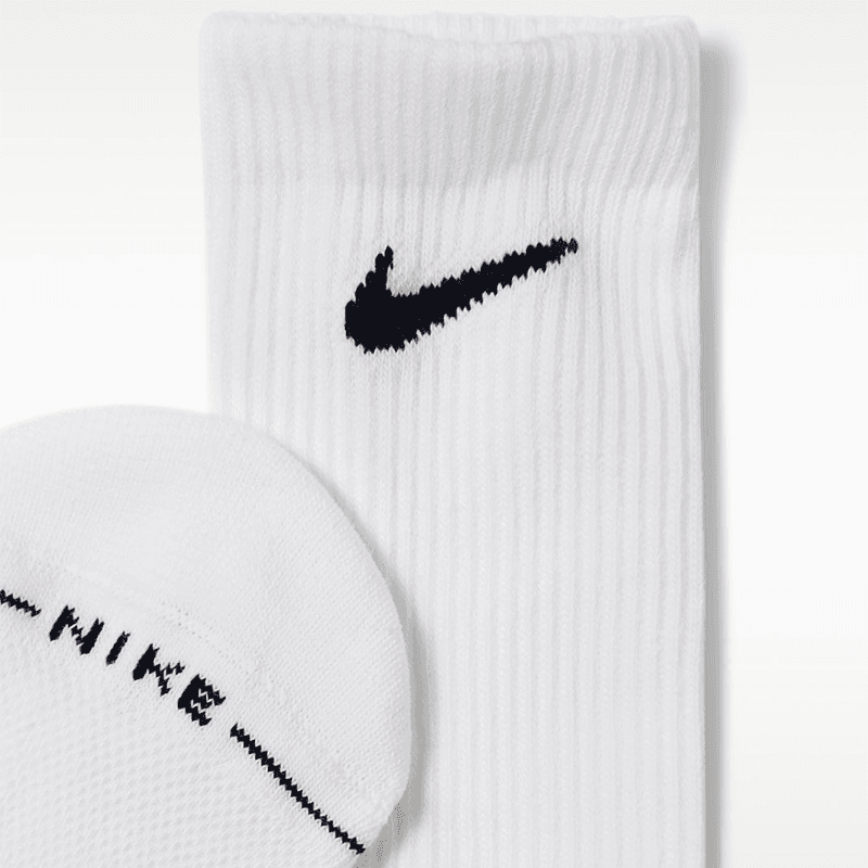 جوراب ورزشی نایک Nike Everyday Elevated Dri-FIT Crew – سفید — تصویر ۴