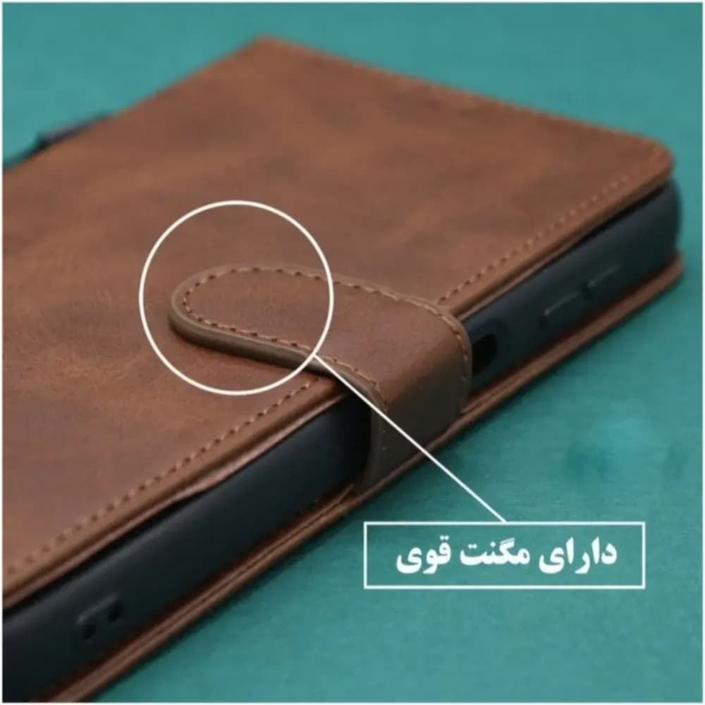 کیف کلاسوری مدل چرمی مناسب برای گوشی موبایل REDMI NOTE 14 4G — تصویر ۷