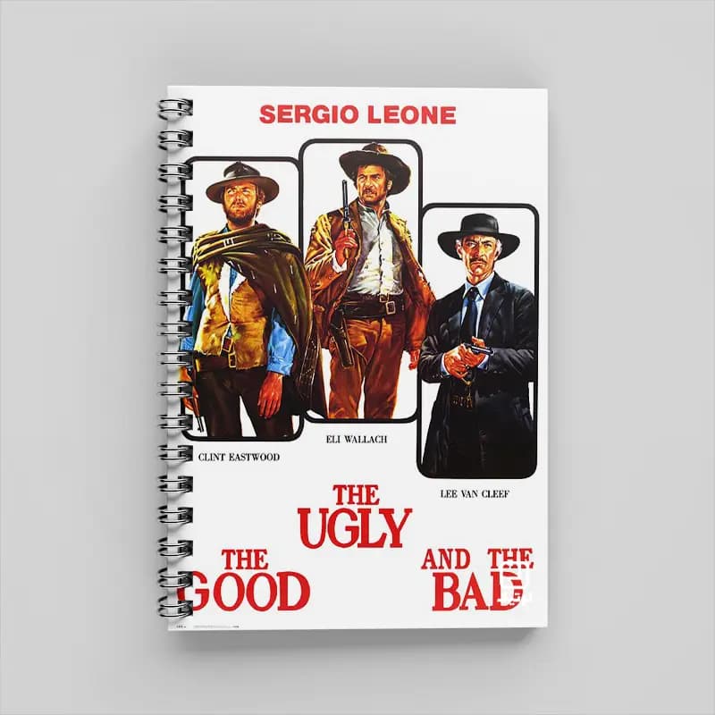 دفتر 80 برگ سینمایی طرح کابوی خوب بد زشت good bad ugly – کد DC307