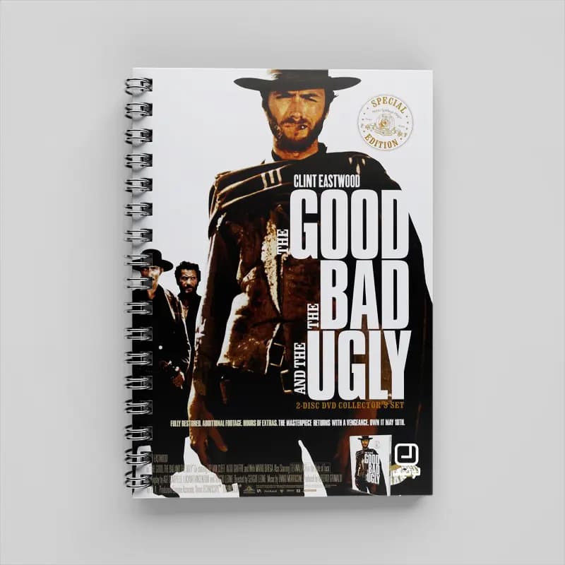 دفتر 80 برگ سینمایی طرح The good The bad The ugly – کد DC304