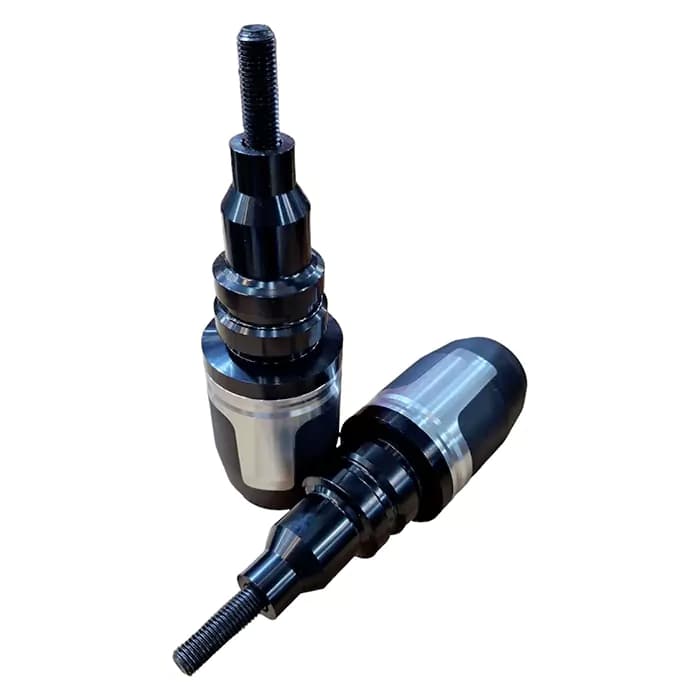 پروتکشن بدنه موتور سیکلت CNC گرد اعلا مدل Black Silver