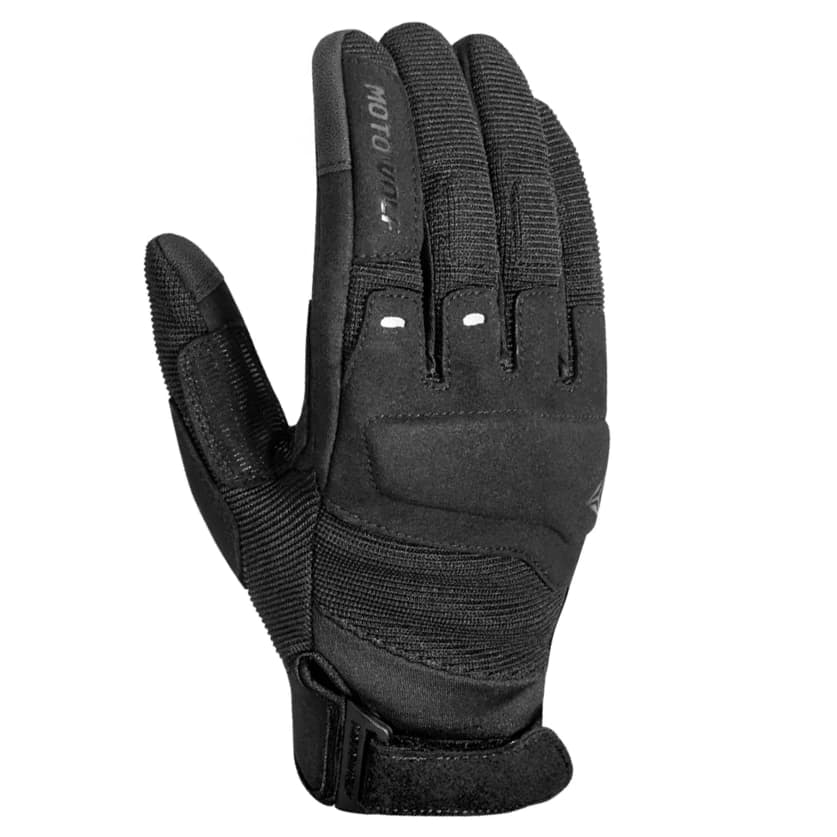دستکش چهارفصل موتورسواری موتو ولف مدل BLACK