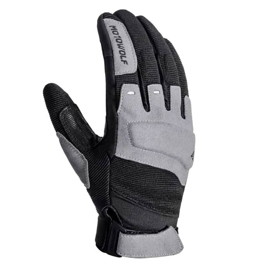 دستکش چهارفصل موتو ولف مدل BLACK GRAY
