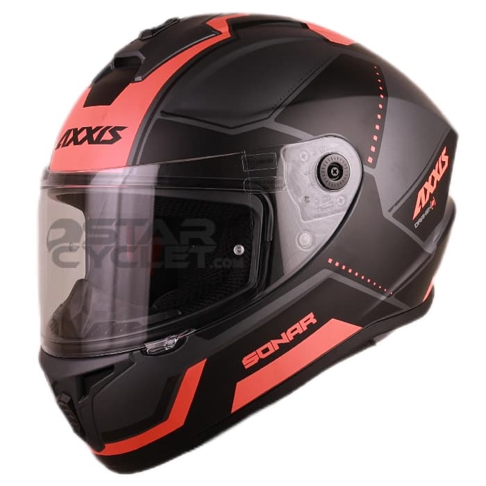کلاه کاسکت فک ثابت اکسیس مدل SONAR MATT Black Pink