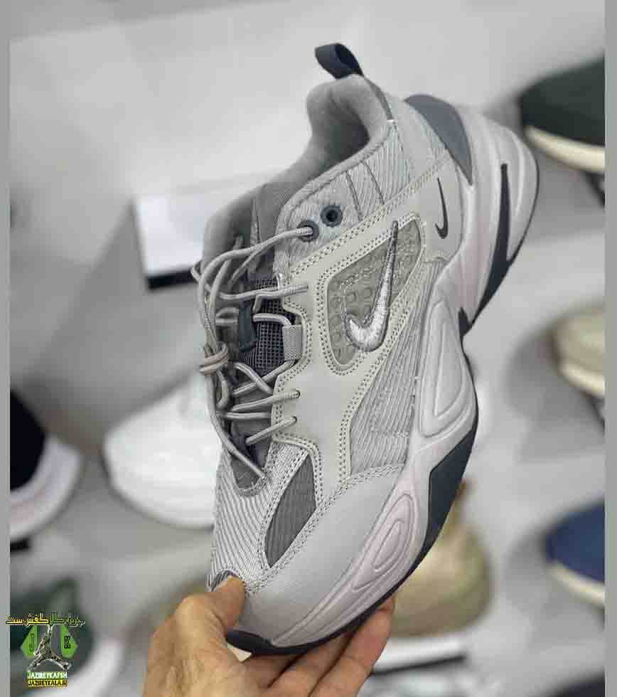 کتانی نایک تکنو nike tekno ست مردانه و زنانه طوسی