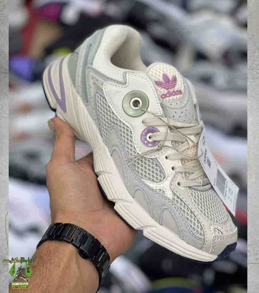 کتانی آدیداس آستیر adidas astir استخوانی و صورتی