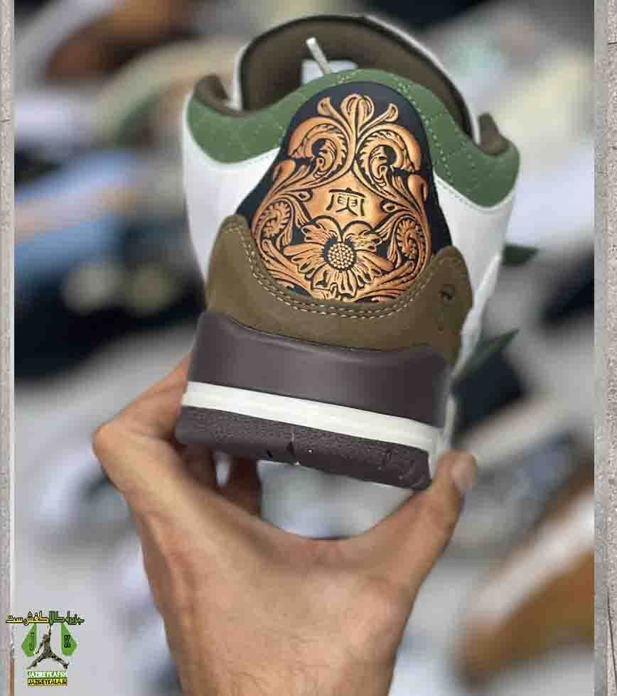 کتانی نایک ایر جردن آرچاو قهوه ای nike air jordan 3 archaeo brown — تصویر ۲
