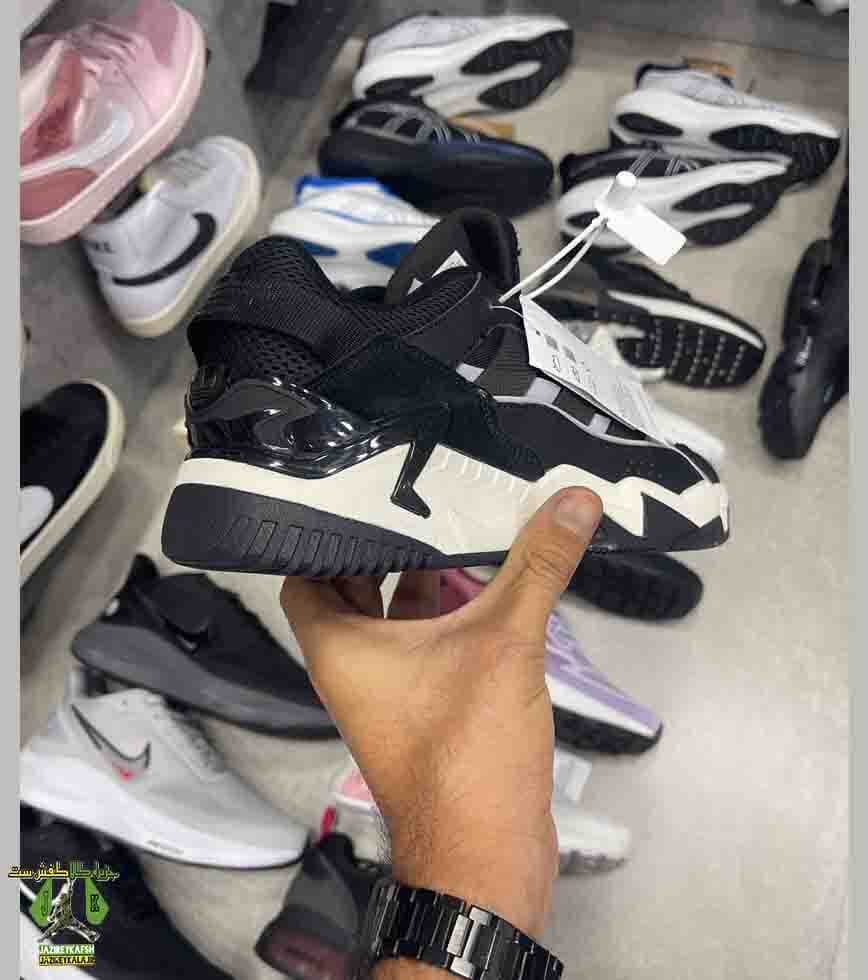 کتانی آدیداس نایت بال سفید و زیتونی Adidas Niteball4 مردانه — تصویر ۷