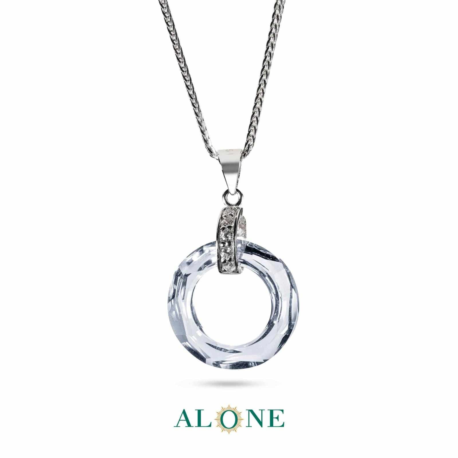 گردنبند نقره و کریستال سواروسکی COSMIC RING