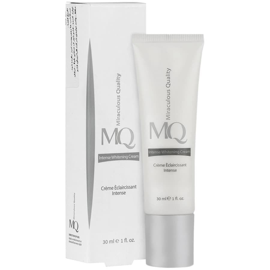 کرم ژل روشن کننده صورت مدل Intense Whitening (اینتنس وایتنینگ) ام کیو MQ