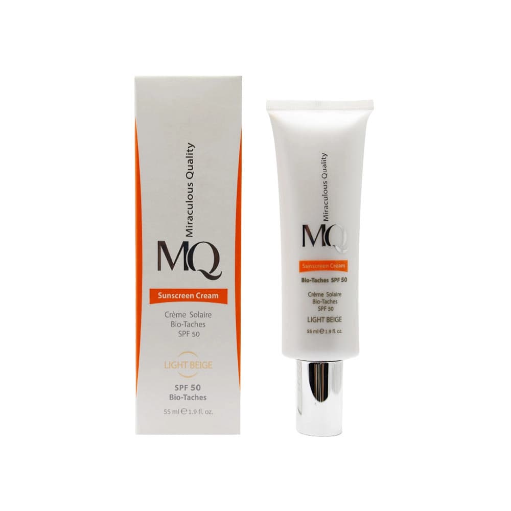 کرم ضد آفتاب و روشن کننده بایو تاچ بژ روشن SPF50 ام کیو MQ
