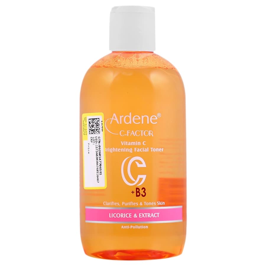 تونیک پاک کننده حاوی ویتامین C انواع پوست 250ml آردن سی فکتور Ardene C Factor