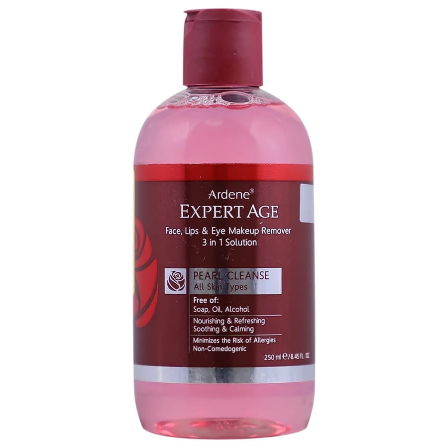 مایع پاک کننده اطراف چشم لب و صورت انواع پوست 250ml اکسپرتیج آردن Ardene expert age