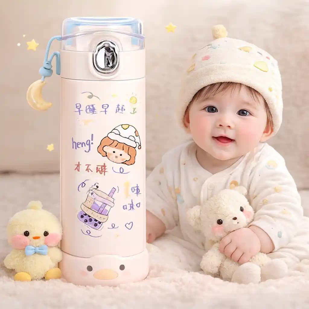 فلاسک سرد و گرم کودک مدل vacuum cup با حجم 400ml — تصویر ۴