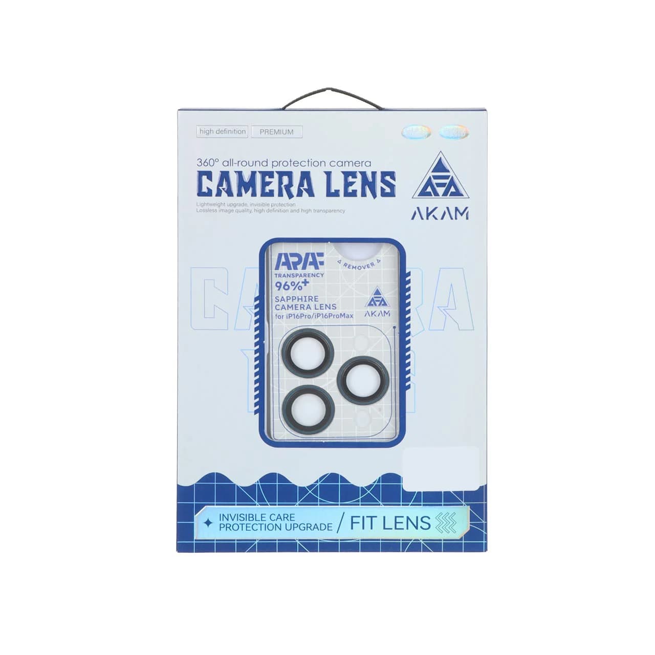 محافظ لنز رینگی اورجینال Akam شابلون دار Apple iPhone 15 Pro Max / iPhone 15 Pro — تصویر ۲