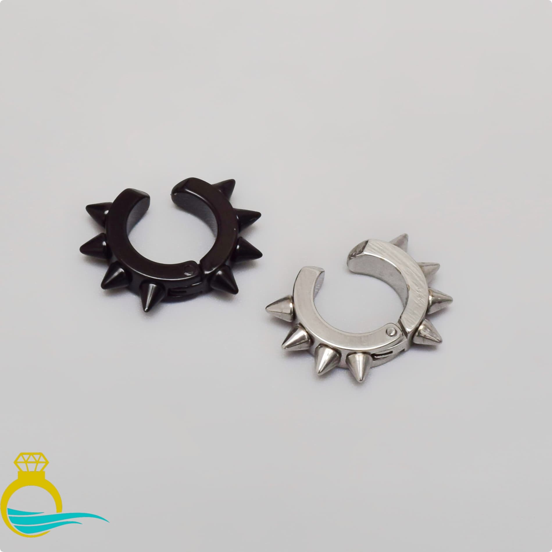 پیرسینگ گوش مدل فشاری کد PS280_Aفیک — تصویر ۲