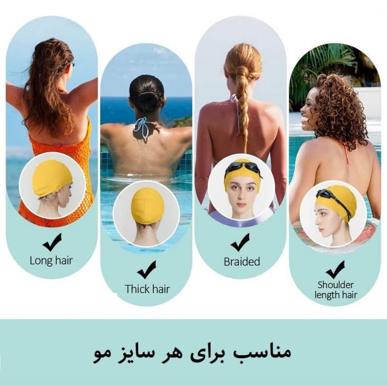 کلاه شنا سیلیکونی Cima — تصویر ۷
