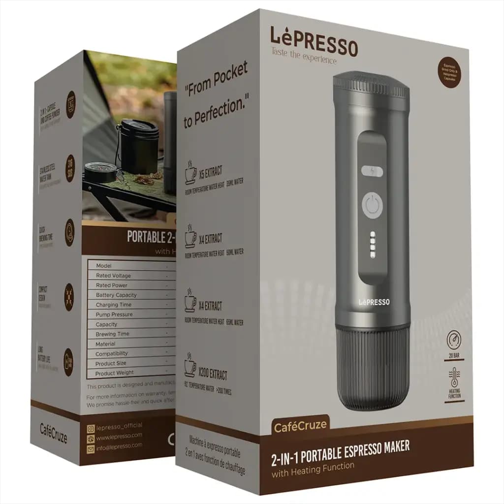 اسپرسوساز قابل حمل لپرسو مدل Lepresso Portable 2-in-1 Espresso Maker — تصویر ۴