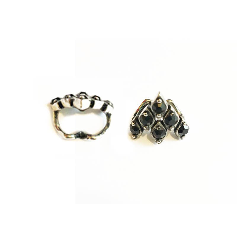 خرج کار نگین دار مشکی Swarovski سواروسکی 15mm کد SWA1009