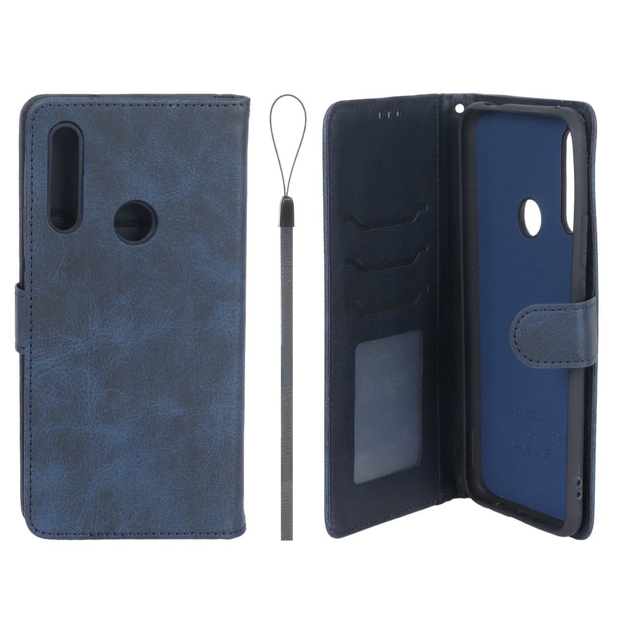 کیف موبایل مگنتی درجه یک داخل خز MNC Plus مدل Huawei Y9 Prime (2019) / Honor 9X – سرمه ای کد 1