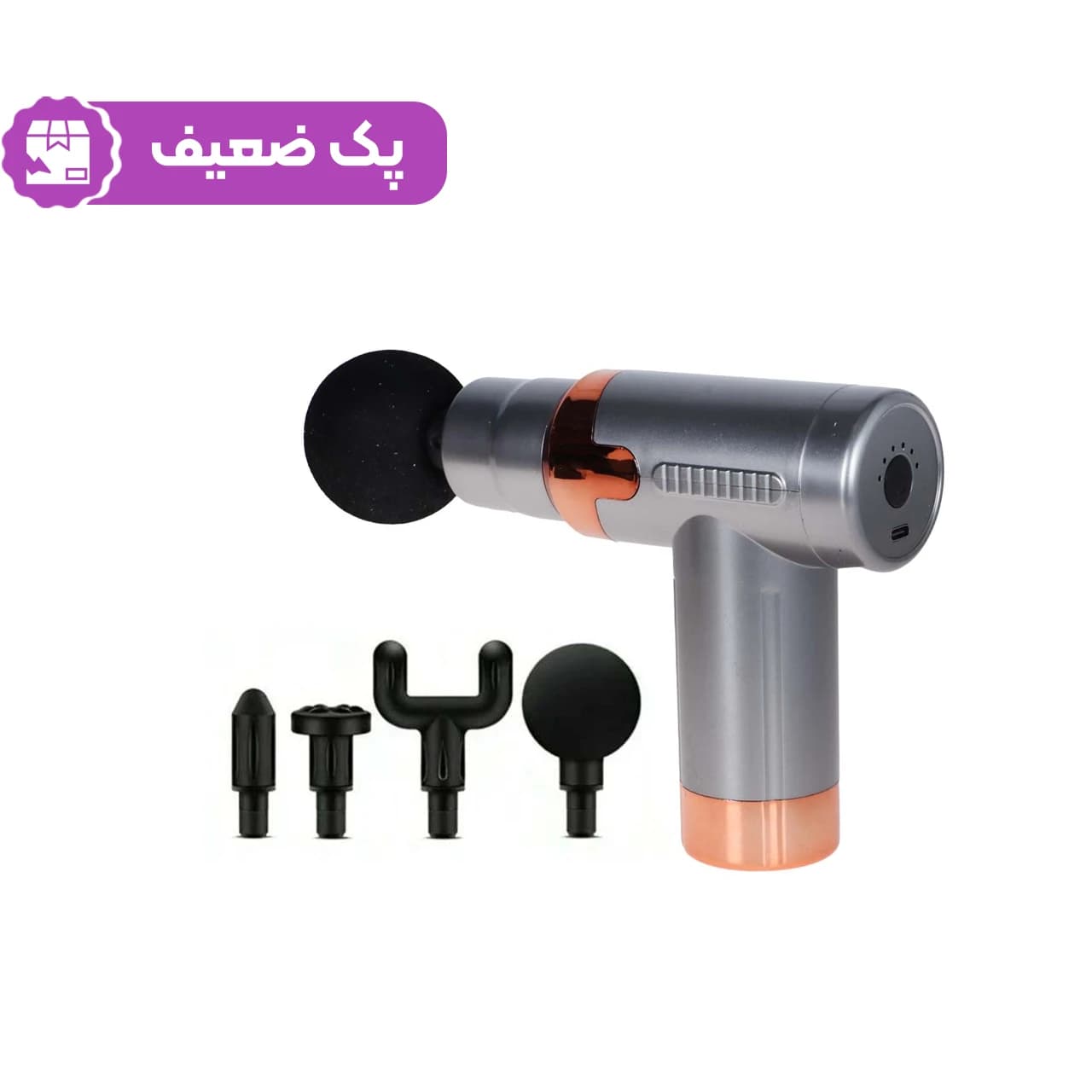 ماساژور شارژی تفنگی مدل JY-760 – طوسی (پک ضعیف)