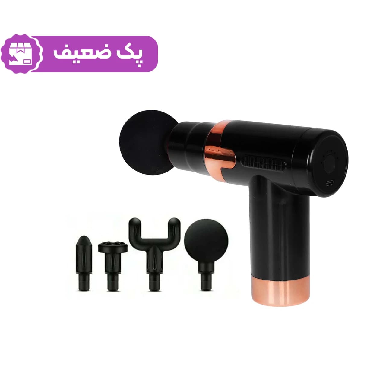 ماساژور شارژی تفنگی مدل JY-760 – مشکی (پک ضعیف)