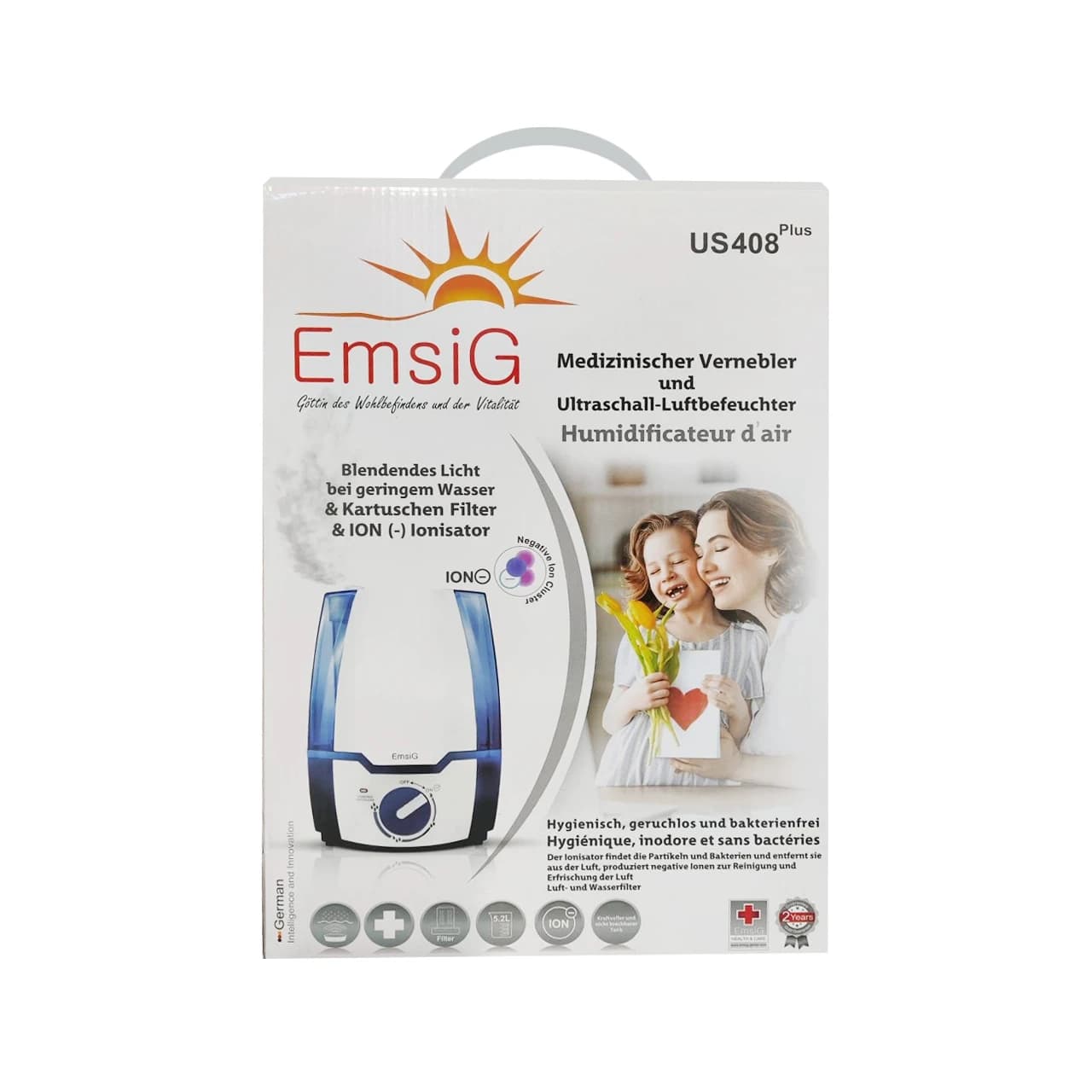 دستگاه بخور سرد EmsiG مدل US408 Plus – آبی (گارانتی 24 ماهه طلایی) — تصویر ۶