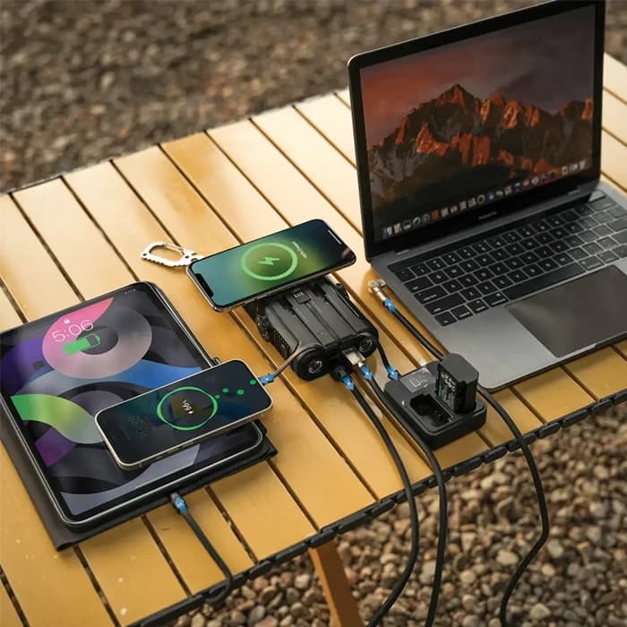 پاور بانک خورشیدی 20000mAh پاورولوژی مدل PPBCHAW53BK — تصویر ۴