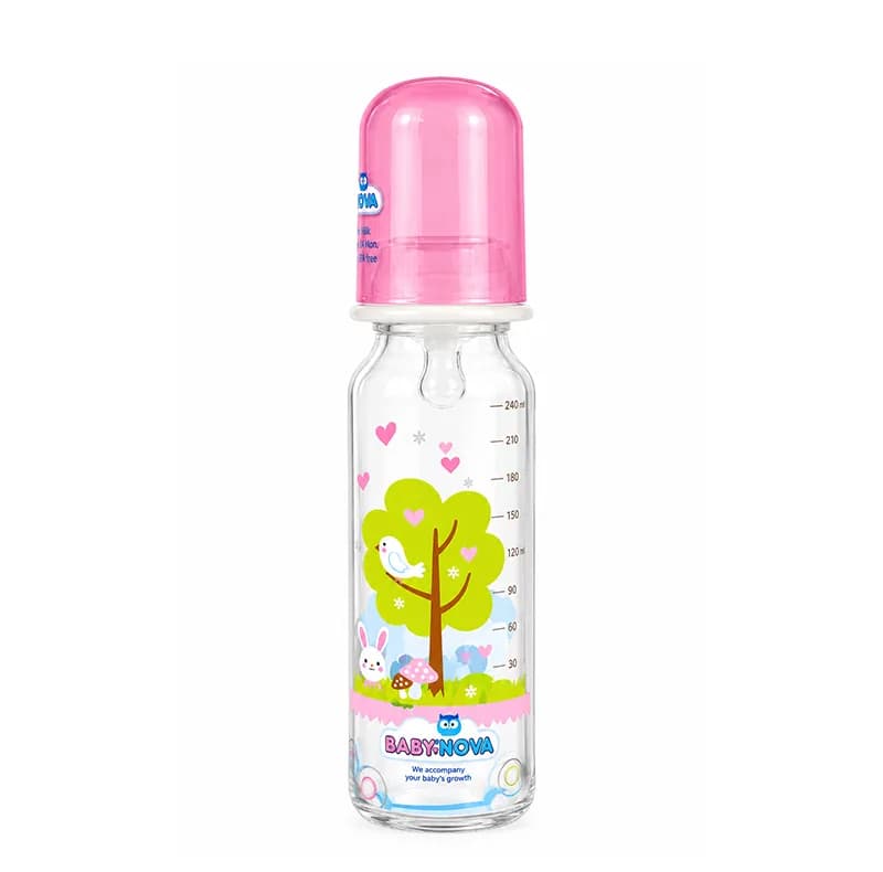 شیشه شیر بیبی نوا مدل ارتودنسی آنتی کولیک کد 43705 ظرفیت 250 میلی لیتر — تصویر ۲