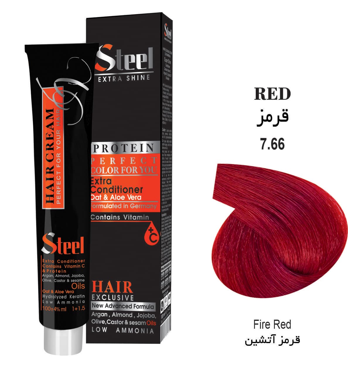 رنگ مو استیل شماره 6/66 حجم 100 میلی لیتر