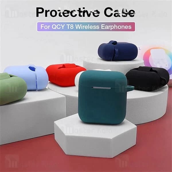 کاور محافظ سیلیکونی هندزفری کیو سی وای Xiaomi QCY T8 Earphone Silicone Case — تصویر ۶
