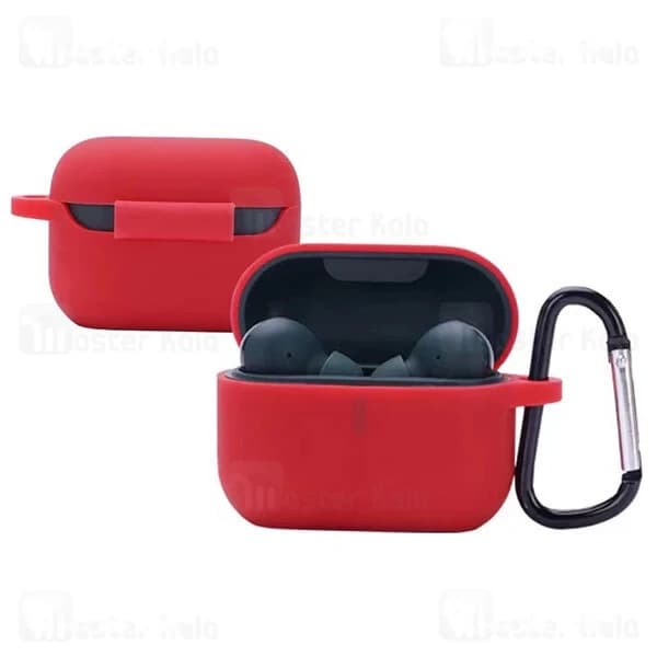 کاور محافظ سیلیکونی هندزفری کیو سی وای Xiaomi QCY T10 / T11 Earphone Silicone Case دارای قلاب آویز — تصویر ۴