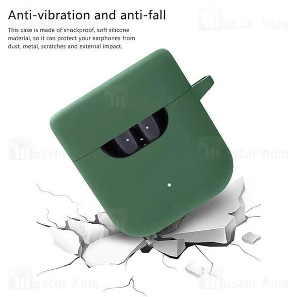 کاور محافظ سیلیکونی هندزفری کیو سی وای Xiaomi QCY T12 / T12S Earphone Silicone Case دارای قلاب آویز — تصویر ۵