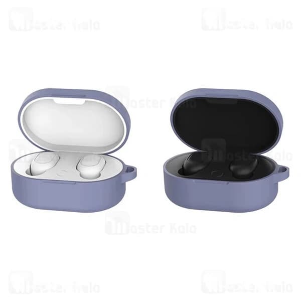 کاور محافظ سیلیکونی هندزفری شیائومی Xiaomi Redmi AirDots 3 Earphone Silicone Case دارای قلاب آویز — تصویر ۵