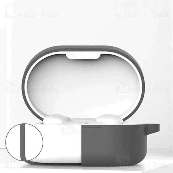 کاور محافظ سیلیکونی هندزفری شیائومی Xiaomi Redmi AirDots 3 Earphone Silicone Case دارای قلاب آویز — تصویر ۴