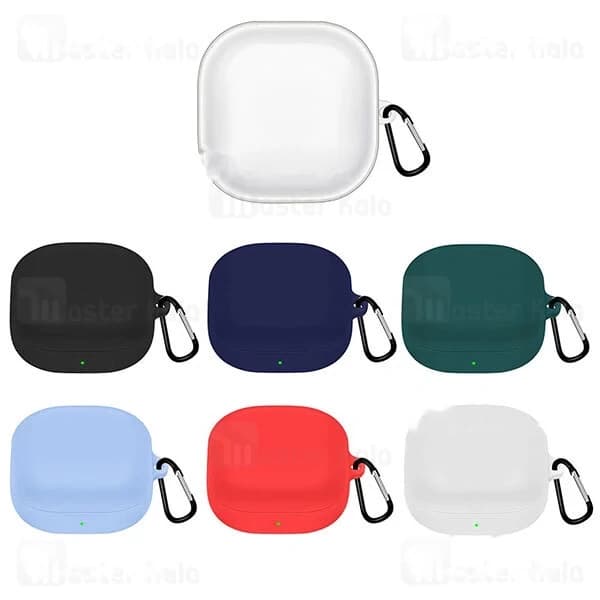 کاور محافظ سیلیکونی هندزفری سامسونگ Samsung Galaxy Buds 2 / Buds Pro / Buds Live دارای قلاب آویز