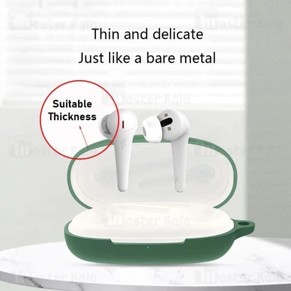 کاور محافظ سیلیکونی هندزفری شیائومی Xiaomi 1More Comfobuds Pro Earphone Silicone Case با قلاب آویز — تصویر ۶