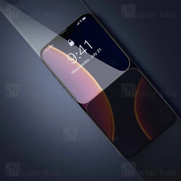 پک 2تایی گلس حریم شخصی تمام صفحه آیفون Apple iPhone 13 Mini Baseus Anti-Spy Glass Film SGBL020602 — تصویر ۴