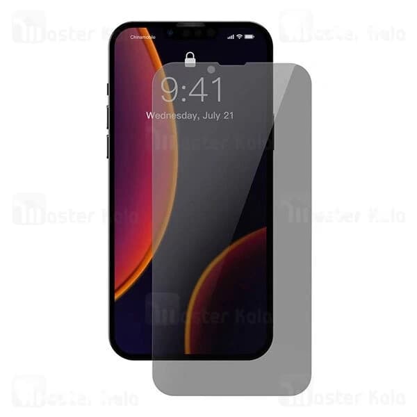پک 2تایی گلس حریم شخصی تمام صفحه آیفون Apple iPhone 13 Mini Baseus Anti-Spy Glass Film SGBL020602 — تصویر ۶