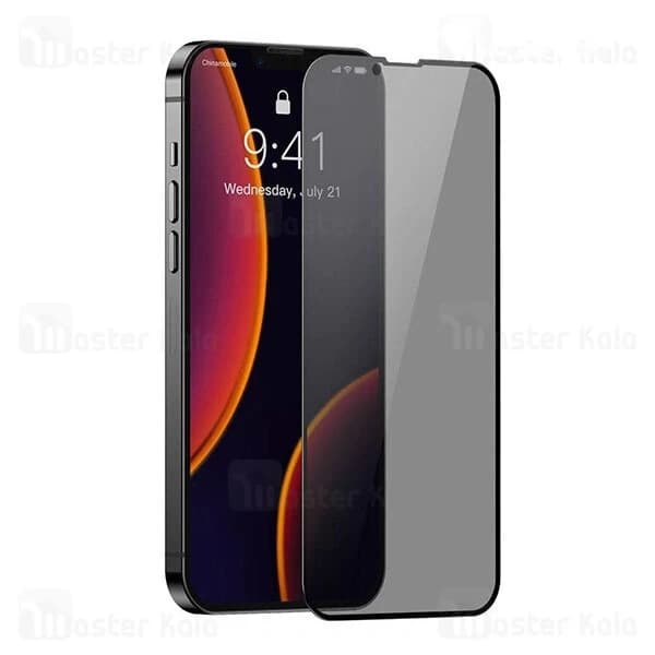 پک 2تایی گلس حریم شخصی تمام صفحه آیفون Apple iPhone 13 Mini Baseus Anti-Spy Glass Film SGQP010601 — تصویر ۷