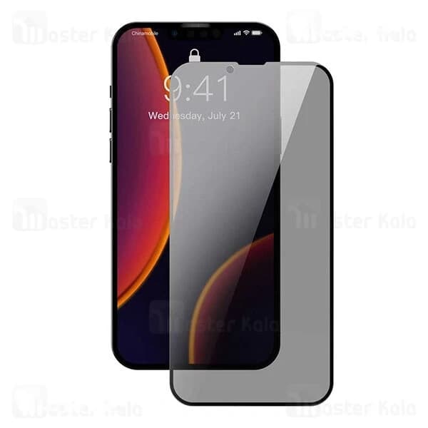 پک 2تایی گلس حریم شخصی تمام صفحه آیفون Apple iPhone 13 Mini Baseus Anti-Spy Glass Film SGQP010601 — تصویر ۸